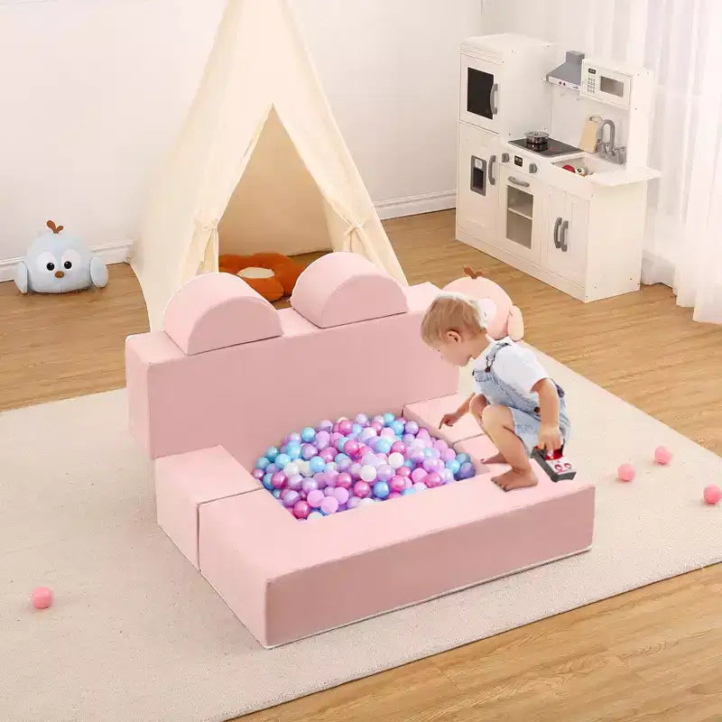 Divano modulare in schiuma per bambini con fodere rimovibili - Cameretta e Sala giochi