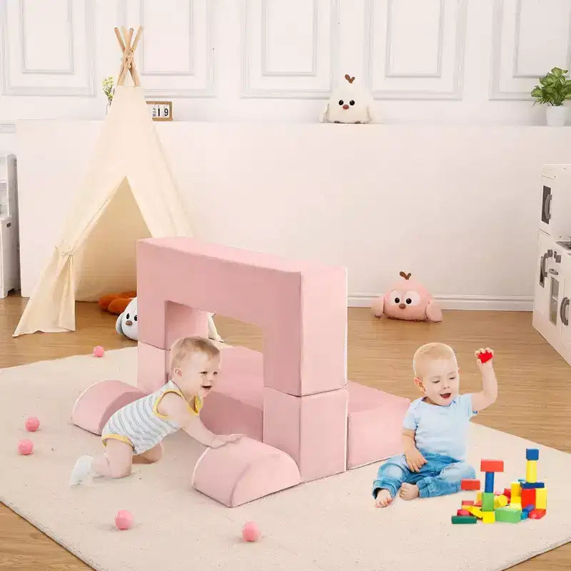Divano modulare in schiuma per bambini con fodere rimovibili - Cameretta e Sala giochi