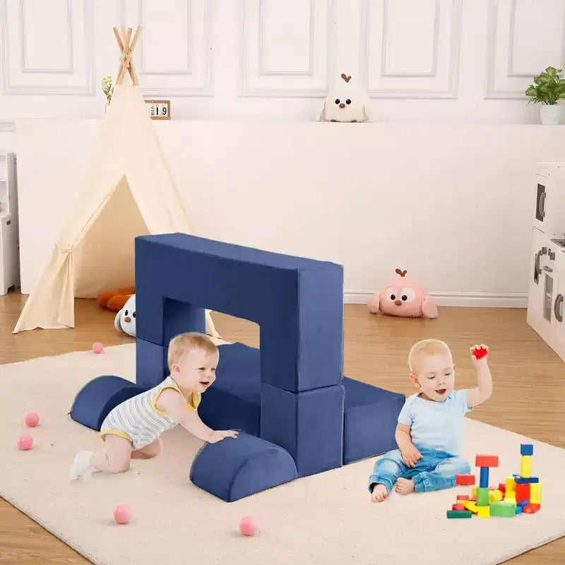 Divano modulare in schiuma per bambini con fodere rimovibili - Cameretta e Sala giochi
