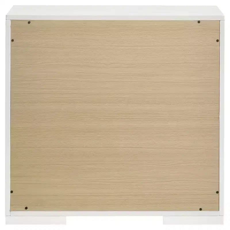 Comodino a 2 cassetti, finitura lucida, stile moderno