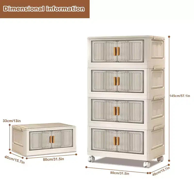Contenitori impilabili con coperchio e ruote