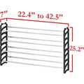 Seville Classics 20-Pair 4-Tier Expandable Stackable Shoe Rack Organizer