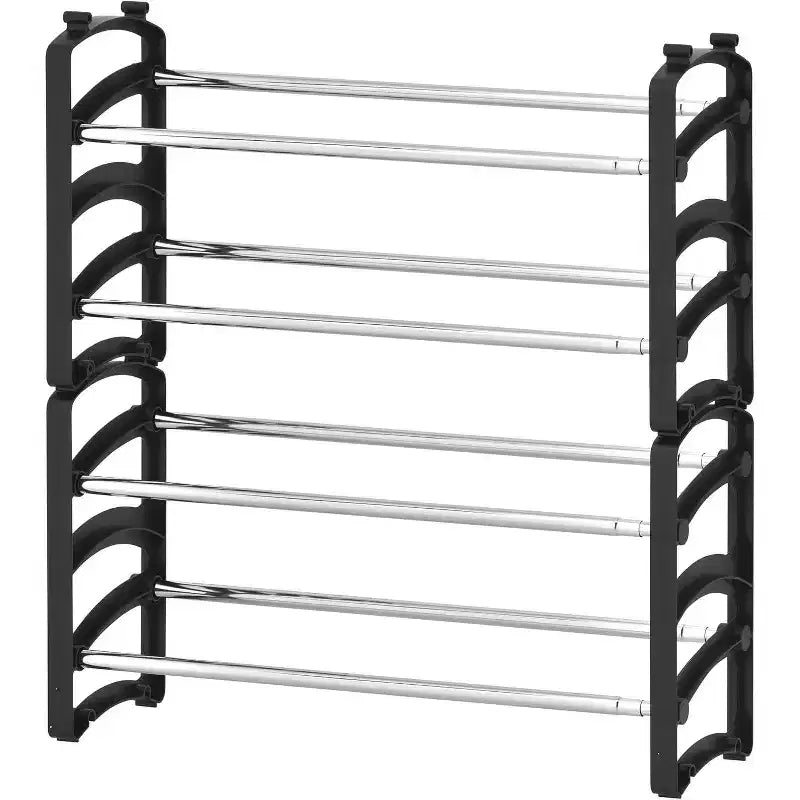 Scarpiera organizer impilabile espandibile a 4 livelli per 20 paia di scarpe, 63,5 cm A x 109,2 cm L x 17,8 cm P