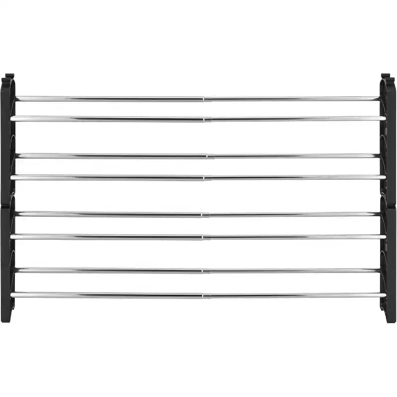 Scarpiera organizer impilabile espandibile a 4 livelli per 20 paia di scarpe, 63,5 cm A x 109,2 cm L x 17,8 cm P