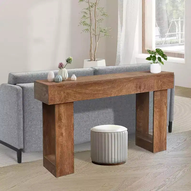 Tavolo Consolle in Legno da 63 Pollici