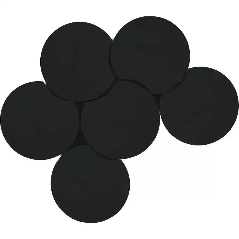 Tavolino da caffè esagonale in ferro nero opaco, design modulare