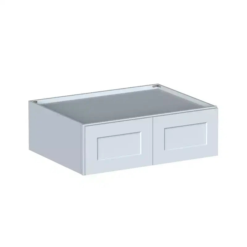 Mobile base da cucina Shaker con doppie ante, 36"L x 12"A x 27"P, grigio tortora, RTA