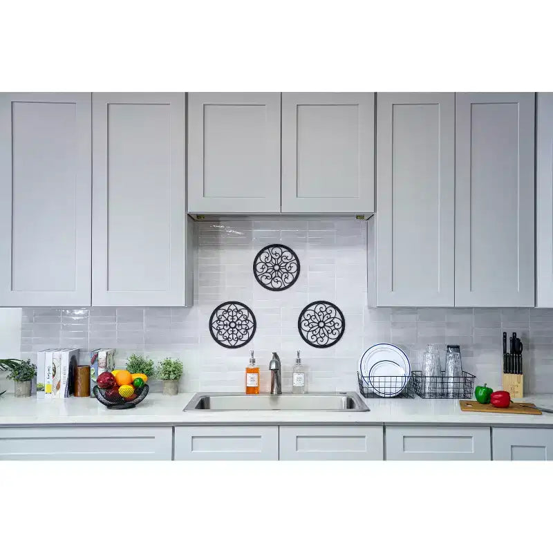 Mobile base da cucina Shaker con doppie ante, 36"L x 12"A x 27"P, grigio tortora, RTA