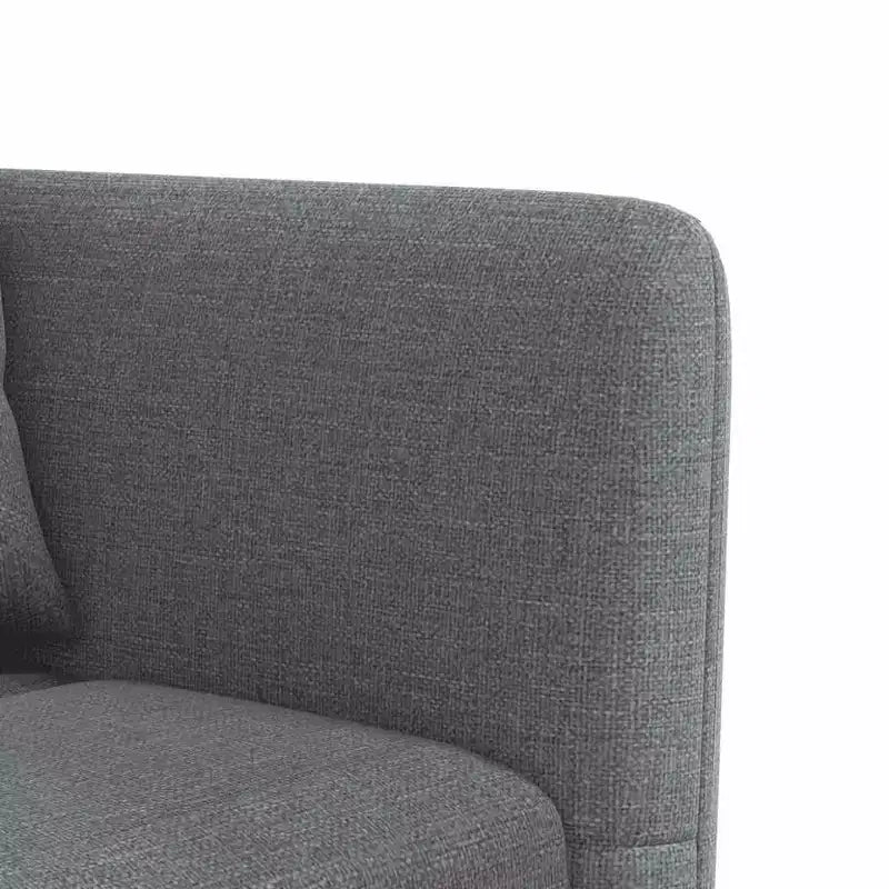 Divano letto angolare convertibile con porte USB, 3 posti, grigio scuro o grigio chiaro