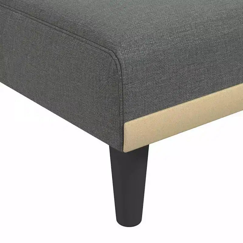 Divano letto angolare convertibile con porte USB, 3 posti, grigio scuro o grigio chiaro
