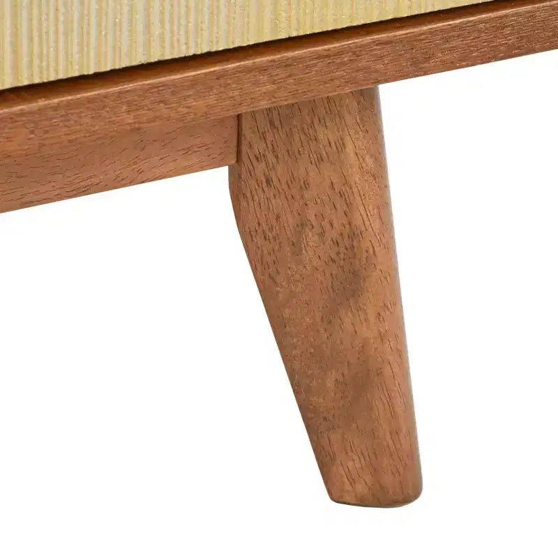 Madia Mid-Century Moderna con Ante Scorrevoli - Finitura Noce