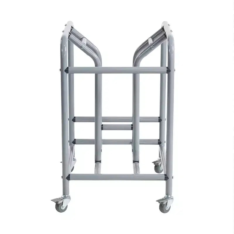 Carrello portaoggetti mobile per supporti per laptop, Contiene 10, Argento, 26.8"H x 16.5"W x 19.5"D