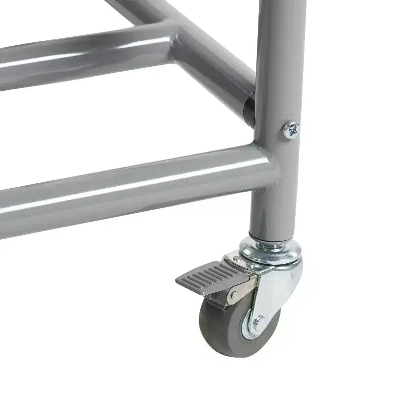 Carrello portaoggetti mobile per supporti per laptop, Contiene 10, Argento, 26.8"H x 16.5"W x 19.5"D